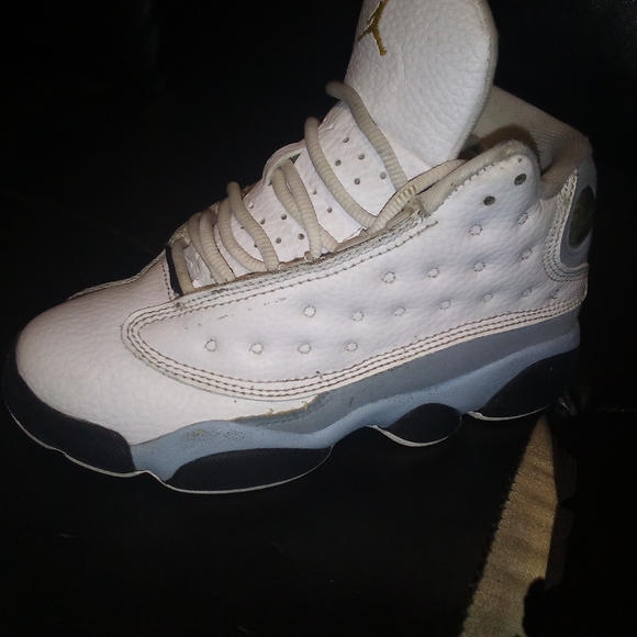 Kids Jordan 13 Flint Grey size 13c - Picture 6 of 9